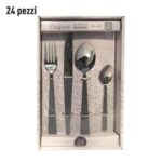 POSATE ELEGANT 24PZ GRIGIO CH. ART.676614