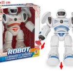 TEO'S - ROBOT CON LANCIARAZZI H 21 CM ART.66576