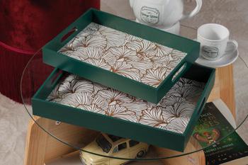 VASSOIO MDF C/2 MANICI CM.28X19X4.5CM ART.59612
