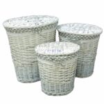 PORTABIANCHERIA OVALE SALIC MAWI GRANDE ART.66341 BIANCO