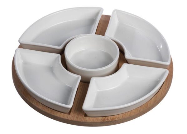 ANTIPASTIERA 5VASCH+VASS BAMB D26 ART.67468