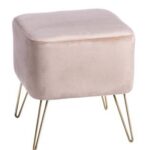 POUF VELL IKAT CREMA CM41X41XH43 ART.67929
