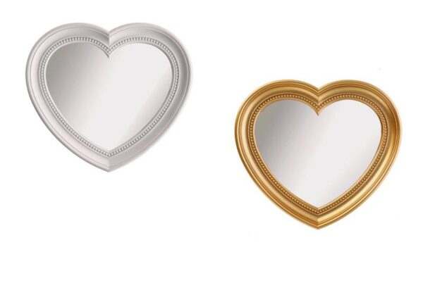 SPECCHIO FORMA CUORE 2 COL.ASS. 43X46CM ART.68853