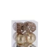 PALLINE DI NATALE S/12 CHAMPAGNE A3MOD D8 ART.70201