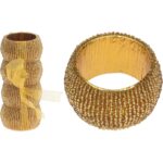 SET 4 P/TOVAGLIOLI+PERLE MET+PLA A4M NAT ART.71375