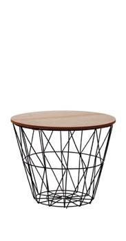 TAVOLINO CONTENITORE MET+MDF D38XH31 ART.73929