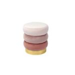POUF VELLUTO ANSUN ROSA DIAM40XH45 ART.74360