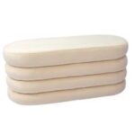 PANCA VELL CHEROY BEIGE 110X45XH47 ART.74362