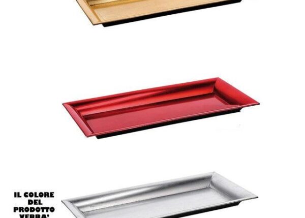 VASSOIO RETT PLAST A 3COL CM36X17XH3 ART.82535