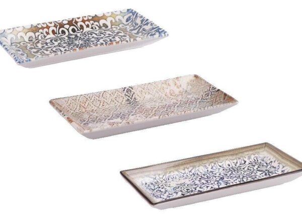 VASSOIO RETT CERAMICA COL A3D CM27X13XH3 ART.83125