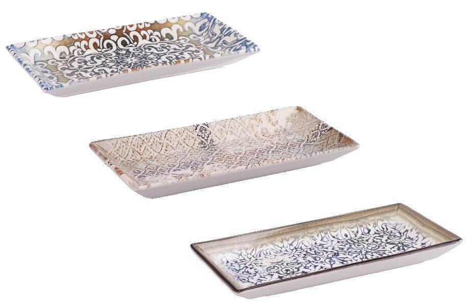 VASSOIO RETT CERAMICA COL A3D CM27X13XH3 ART.83125 VASSOIO RETT CERAMICA COL A3D CM27X13XH3 ART.83125