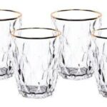 BICCHIERI KREATY S/6 GOLD NAT 28CL ART.83150
