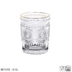 BICCHIERI SUNFLOWER S/6 G NAT 31CL ART.83152