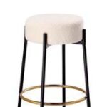 SGABELLO BOUCLE BIANCO CM41X41XH78 ART.86026