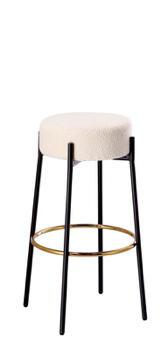 SGABELLO BOUCLE BIANCO CM41X41XH78 ART.86026
