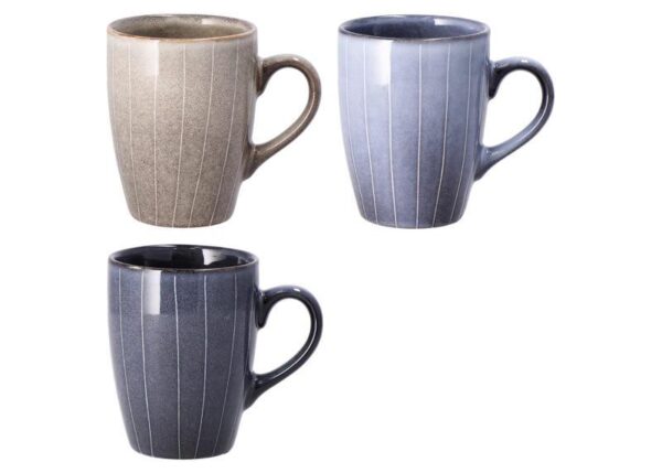 TAZZA MUG CERAMICA ASS3COL 320ML ART.86353