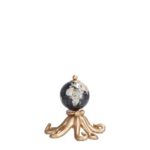 DECORAZIONE IN RESINA MODELLO POLPO CON MAPPAMONDO D17,5 X H16,5 CM ART.86920