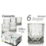 BICCHIERI CONCERTO SET/6 230ML W5408J/BH6A ART. 376931