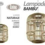 LAMPADARIO IN BAMBOO NATURALE 29X33CM