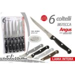 SET 6 COLTELLI ANGUS ASS PP LAMA 12CM HT3P145 ART. 812033