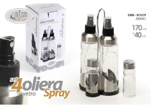 OLIERA VETRO 4PZ 170ML+40ML $