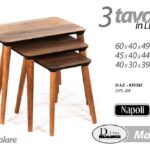 TAVOLO NAPOLI RETT.LEGNO GRANDE 60X40X49CM ART.839382 ART.839917