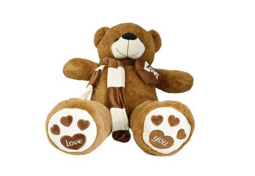 ORSO PELUCHE C/SCIARPA+CUORE 160CM MARRONE ART.6680015 ORSO PELUCHE C/SCIARPA+CUORE 160CM MARRONE ART.6680015