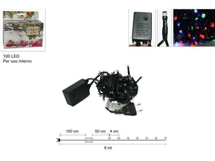 MINILUCCIOLE 100LED MULTICOLOR IN SCATOLA USO INT.YC-LED-100C-M MINILUCCIOLE 100LED MULTICOLOR IN SCATOLA USO INT.YC-LED-100C-M