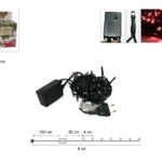 MINILUCCIOLA 100LED ROSSA IN SCATOLA USO INTERNO YC-LED-100C-R