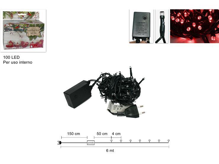 MINILUCCIOLA 100LED ROSSA IN SCATOLA USO INTERNO YC-LED-100C-R MINILUCCIOLA 100LED ROSSA IN SCATOLA USO INTERNO YC-LED-100C-R