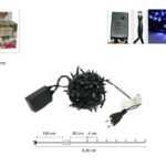 MINILUCCIOLA 180LED BLU IN SCATOLA USO INT.YC-LED-180C-B