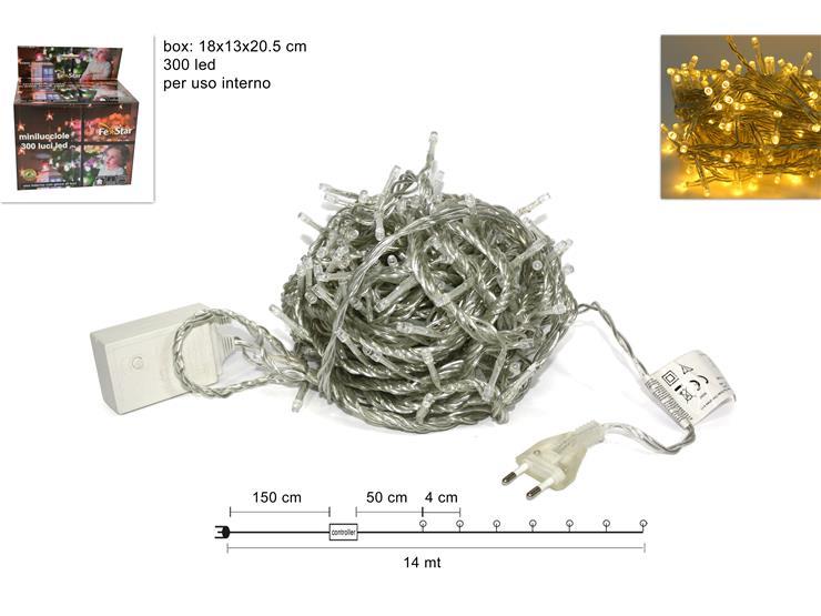 MINILUCCIOLA 300LED BIANCA CALDO CAV TRASP.IN SCATOLA YC-LED-300C-WW/TW MINILUCCIOLA 300LED BIANCA CALDO CAV TRASP.IN SCATOLA YC-LED-300C-WW/TW