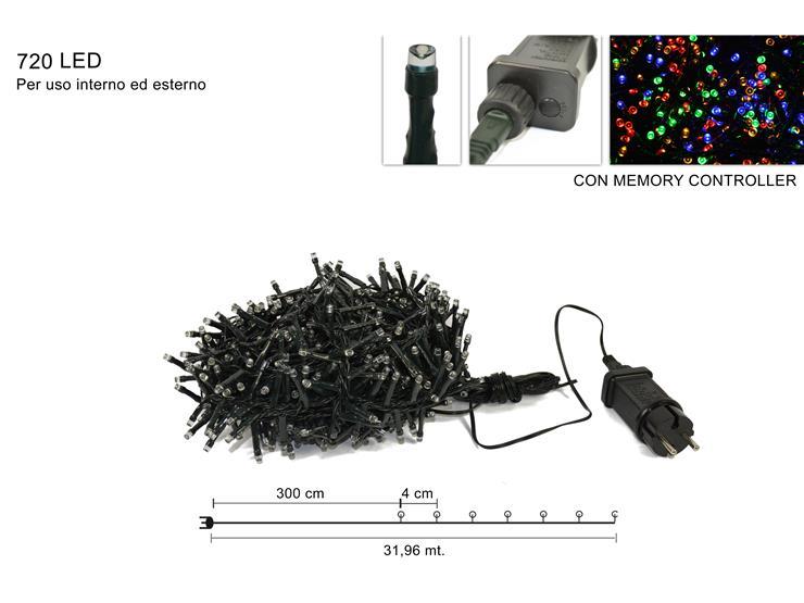 MINILUCCIOLE 720LED MULTICOLOR C/GICO LUCI YC-31LED720MY MINILUCCIOLE 720LED MULTICOLOR C/GICO LUCI YC-31LED720MY