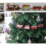 TRENO NATALIZIO PER ALBERO DI NATALE C/SUPPORTO EW-T4