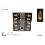 FILO 10 GOCCE VETRO C_LUCI BATTERIA ORO DUE ESSE
