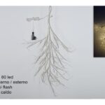 RAMO LUMINOSO 80LED C/FLASH BIANCOCALDO USO ESTER YY160122BWW