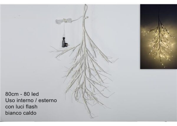 RAMO LUMINOSO 80LED C/FLASH BIANCOCALDO USO ESTER YY160122BWW