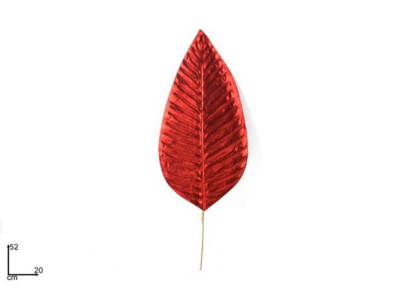 FOGLIA DECORATIVA GRANDE ROSSO ART.PL19S70186/RED