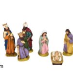 NATIVITA' SET 6PZ 15CM IN ABITI COLORATI ART. 61754