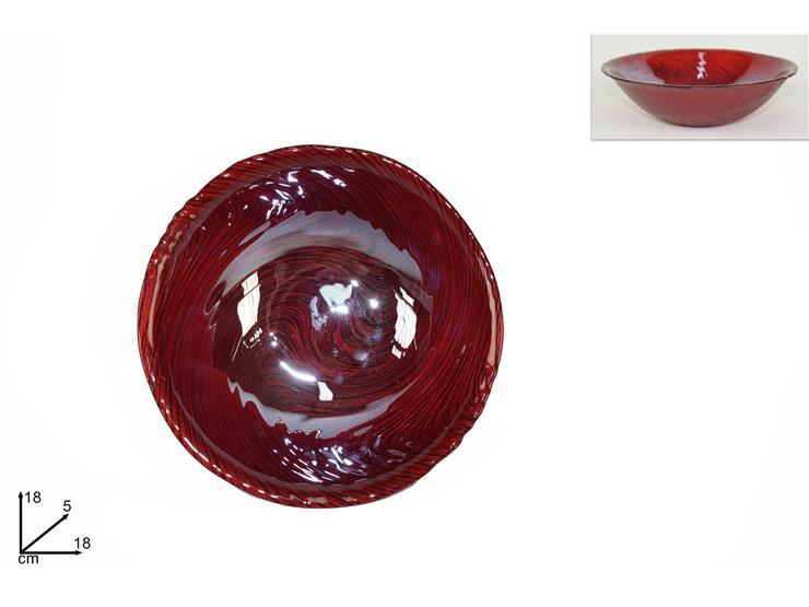 COPPETTA VETRO 18CM ROSSA3Y19051/ECHOLINE-BOWL-RED COPPETTA VETRO 18CM ROSSA3Y19051/ECHOLINE-BOWL-RED