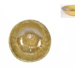 COPPETTA VETRO 18CM ORO3Y19051/ECHOLINE-BOWL-GOLD