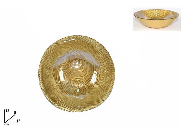 COPPETTA VETRO 18CM ORO3Y19051/ECHOLINE-BOWL-GOLD COPPETTA VETRO 18CM ORO3Y19051/ECHOLINE-BOWL-GOLD