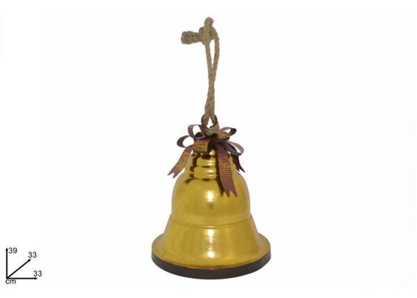 APPENDINO CAMPANA METALLO 33X39CM ORO XJY19B001/GOLD