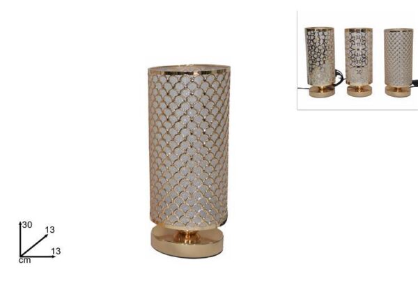 LAMPADA METALLO 30CM 3ASS ORO 2019408 GOLD &CCEDIL
