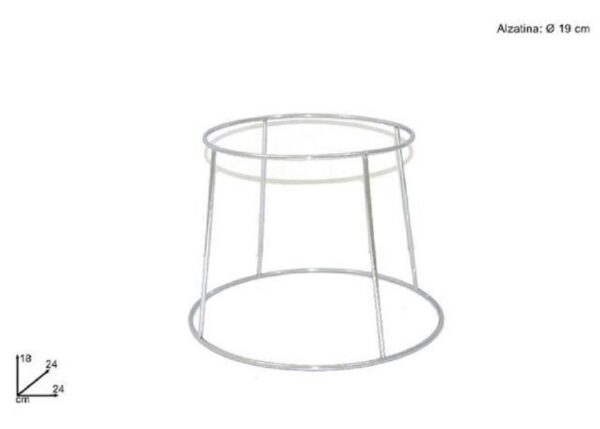 ALZATINA METALLO H18CM DIAM 19 ART. S-E37410@