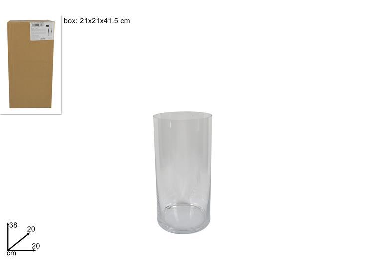 VASO VETRO CILINDRO 38CM Ø 20CM ART. CM001020C VASO VETRO CILINDRO 38CM Ø 20CM ART. CM001020C