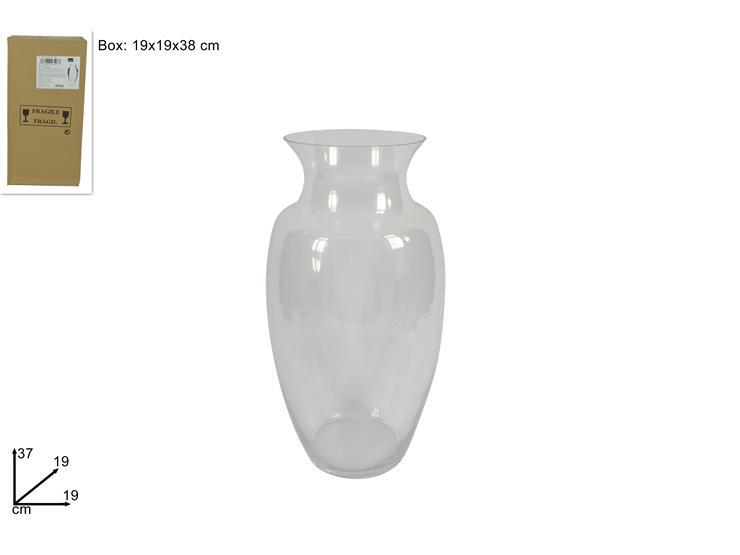 VASO VETRO ANFORA 37CM 13210-37&CCEDIL VASO VETRO ANFORA 37CM 13210-37&CCEDIL