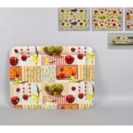 VASSOIO RETTANGOLARE FANTASIA FRUTTA 32X25CM 3ASS HX-3425B
