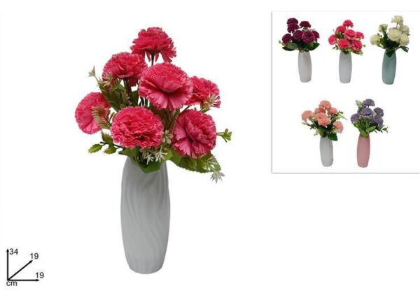 VASO CON ORTENSIE 5 COLORI YX23-19 ART.DEV23011641