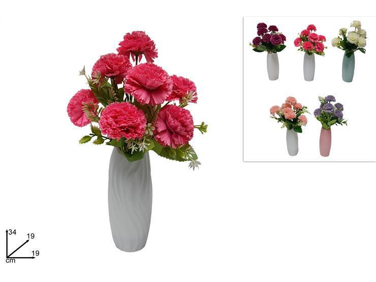 VASO CON ORTENSIE 5 COLORI YX23-19 ART.DEV23011641 VASO CON ORTENSIE 5 COLORI YX23-19 ART.DEV23011641